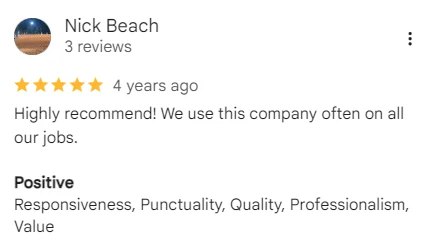 Google review of A&A Island Services by Nick Beach: Highly recommend! We use this company often on all our
