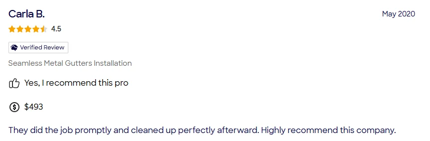 HomeAdvisor review of A&A Island Services by Carla B.: They did the job promptly and cleaned up perfectly afterward. Highly recommend this