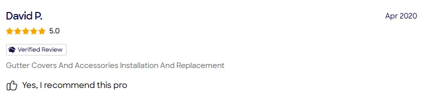 HomeAdvisor review of A&A Island Services by David P.: 5.0 star